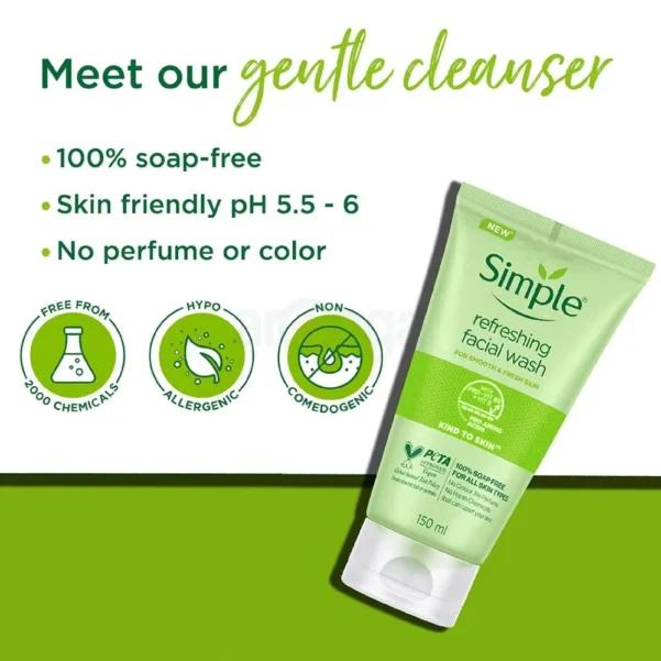 simple refreshing face wash __150ml - Image 2